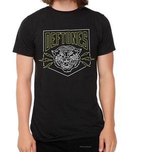 Deftones Tiger Logo heavy metal rock Official T-Shirt 2XL XXL NWT